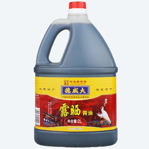 大咸德黄豆露晒酱油2L
